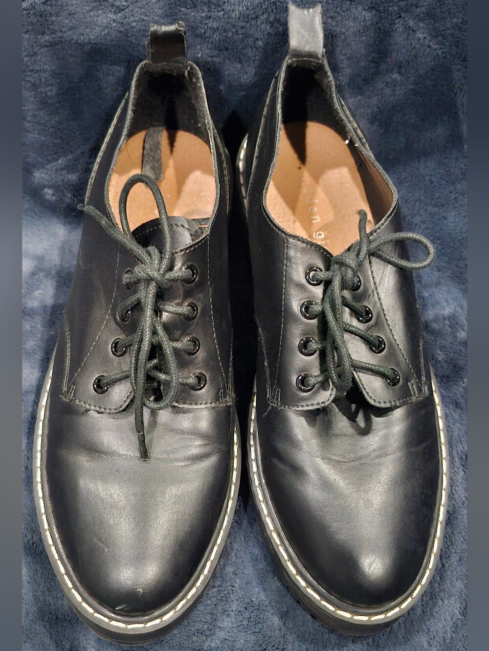 Madden Girl G-Katchy Black Platform Oxfords Women's Size 8.5